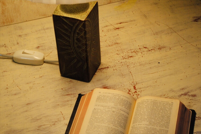 北欧70年代　デンマーク　スタジオ陶器　ヴィンテージ・テーブルランプ　サイン入り テーブルランプ Studio Pottery 高さ36cm デンマーク製 北欧
