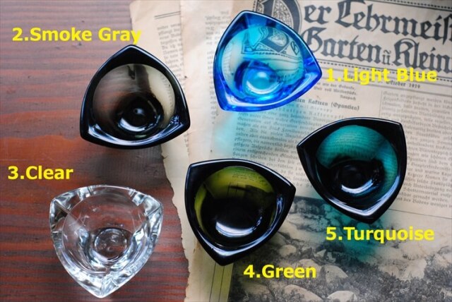 フィンランド製 NUUTAJARVI Bulles Eye ガラス トレー ボウル Kaj Franck カイ・フランク ヌータヤルヴィ 北欧 ガラス アンティーク