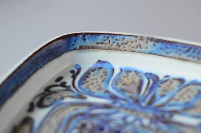 Royal Copenhagen Fajance Tenera スクエアトレー 17cm プレートロイコペ ロイヤルコペンハーゲン 北欧 ヴィンテージ_240621
