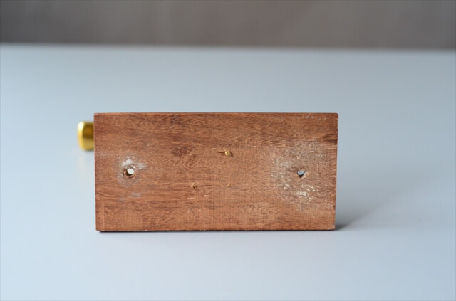 デンマークから チークx真鍮色の壁掛けコートフック ハンガー 北欧