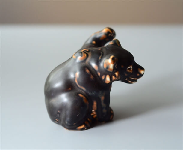 Royal Copenhagen 陶器 くまのオブジェ Knud Kyhn ロイコペ ロイヤルコペンハーゲン ディスプレイ 北欧 ヴィンテージ_240627