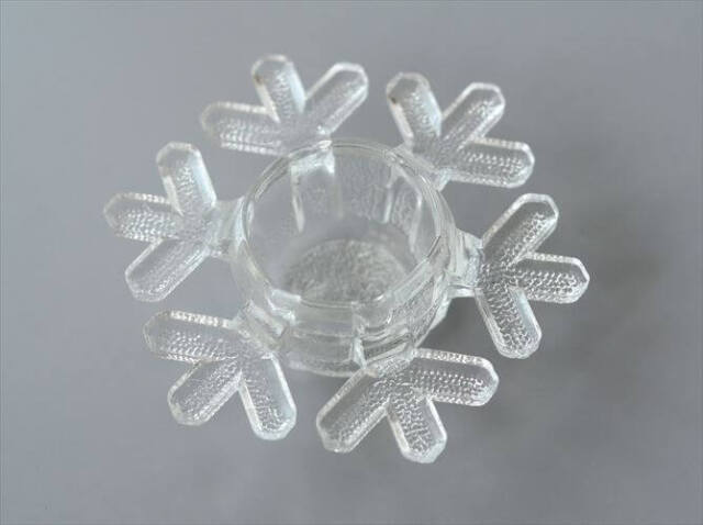 フィンランド製 iittala Snow Clystal ガラスのキャンドル