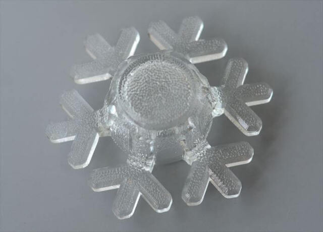 フィンランド製 iittala Snow Clystal ガラスのキャンドルホルダー イッタラ 北欧 Valto Kokko ヴィンテージ アンティーク_240913
