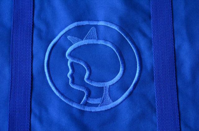 デッドストック 未使用品 デンマーク Irma キャンバス トートバッグ ブルー エコバッグ イヤマちゃん 北欧