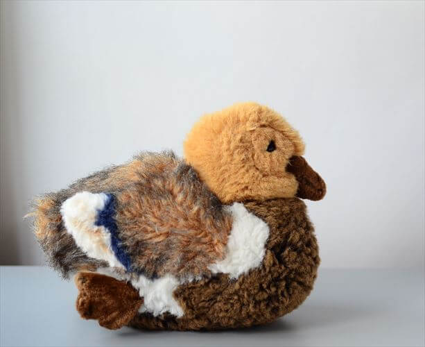 ドイツ製 Steiff かわいいカルガモ シュタイフ ぬいぐるみ 鴨 カモ 