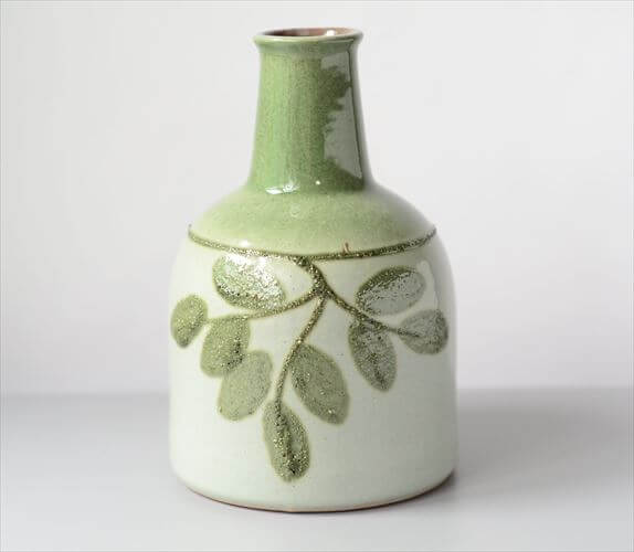 東ドイツ製 ヴィンテージ Strehla 陶器の花瓶 Fat lava 花器