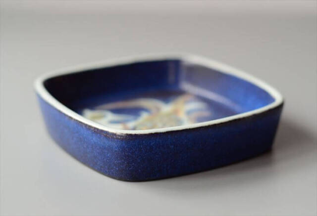 Royal Copenhagen Fajance Baca スクエアトレー 11cm プレート 鳥柄 Nils Thorsson ロイコペ ロイヤルコペンハーゲン 北欧_241025