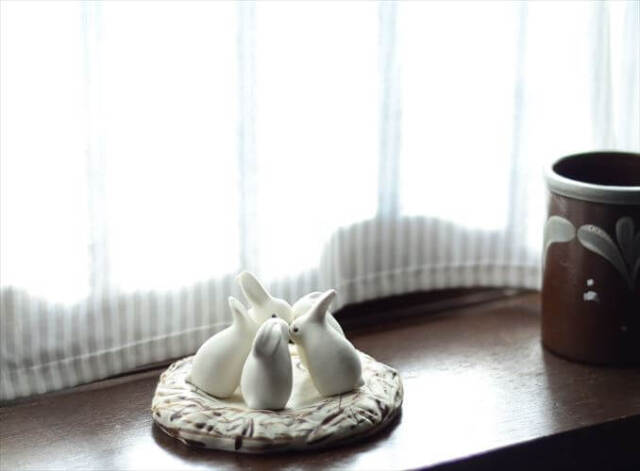Arabia Helja Liukko-Sundstrom Bunny Nest フィギュア アラビア ヘルヤ リウッコ ウサギの巣 フィンランド 北欧