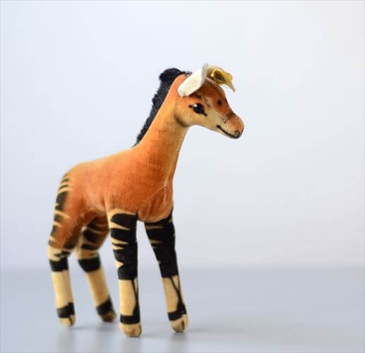 シュタイフ Steiff オカピ ぬいぐるみ ヴィンテージ 1960年代 ドイツ製 Steiff Okapi オカピ 14cm規格 シュタイフ