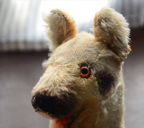 1960-70年代 ドイツ製 Steiff くつろぐシェパード シュタイフ ぬいぐるみ ジャーマンシェパード アンティーク ヴィンテージ