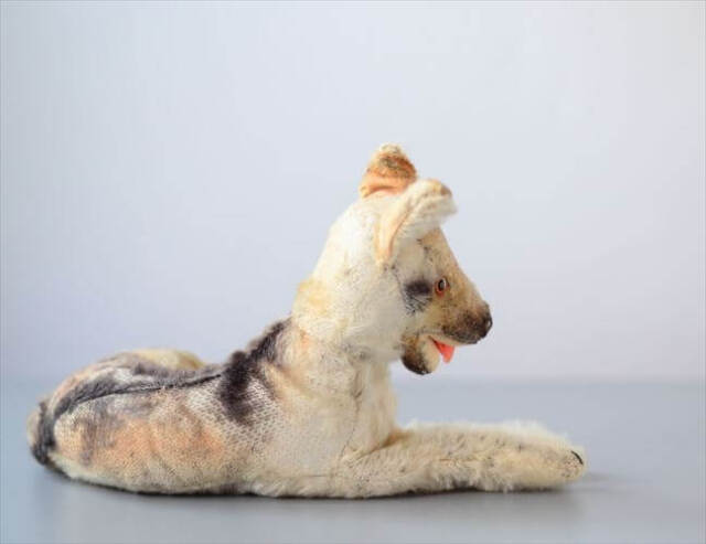 1960-70年代 ドイツ製 Steiff くつろぐシェパード シュタイフ ぬいぐるみ ジャーマンシェパード アンティーク ヴィンテージ