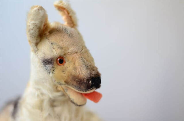 1960-70年代 ドイツ製 Steiff くつろぐシェパード シュタイフ ぬいぐるみ ジャーマンシェパード アンティーク ヴィンテージ
