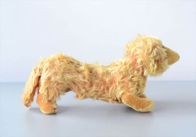 1949-80年代 ドイツ製 Steiff イヌ Dachshund Waldi ぬいぐるみ ドール フィギュア アンティーク ヴィンテージ_250206