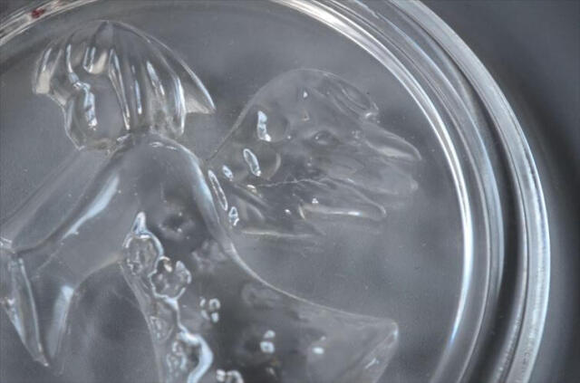 デンマークより ラッパを吹く天使のガラスオーナメント サン