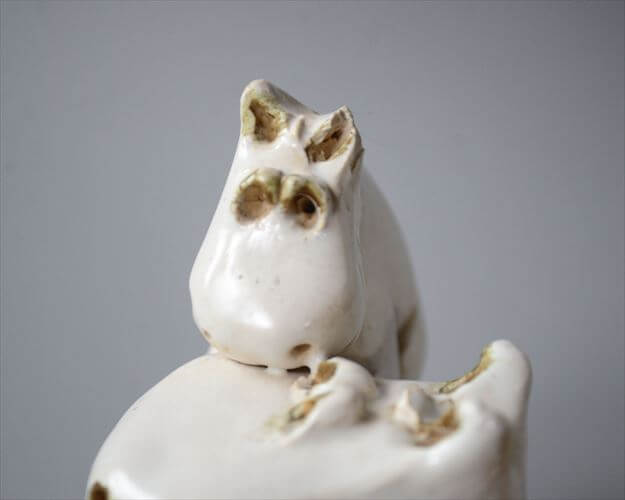 ドイツから 仲良しカバのフィギュア ハンドメイド オブジェ 置物