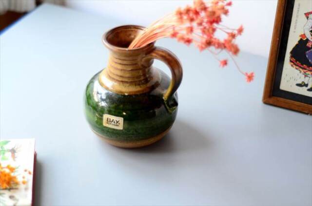 ドイツ製 ヴィンテージ Bay Keramik Fat Lava Vase 花瓶 花器 ファットラバー ミッドセンチュリー期 フラワーベース アンティーク