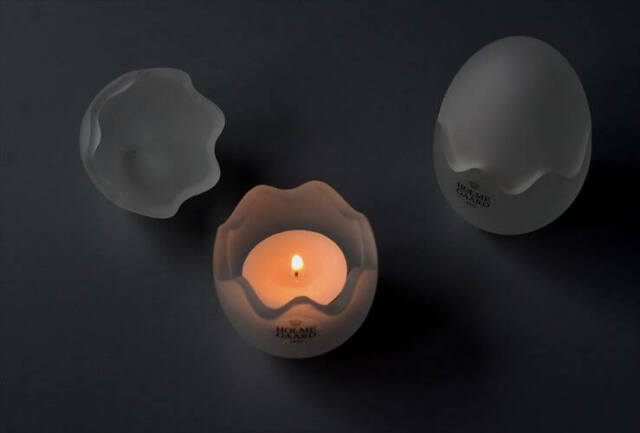 デンマーク製 Holmegaard ガラスのエッグカップ ホルムガード 小物入れ トレイ 北欧 ヴィンテージ アンティーク_250305