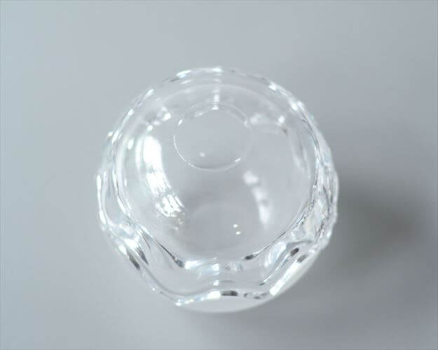 デンマーク製 Holmegaard 卵型 ガラスの容器 8.5径 ホルムガード 小物入れ トレイ キャンドルホルダー MICHAEL BANG 北欧 _250305