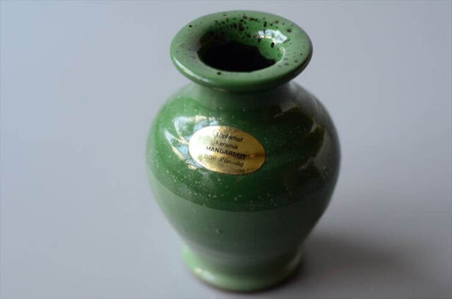 東ドイツ製 ヴィンテージ Topferhof Keramik 花瓶 花器 ファットラバー ミッドセンチュリー期 フラワーベース アンティーク