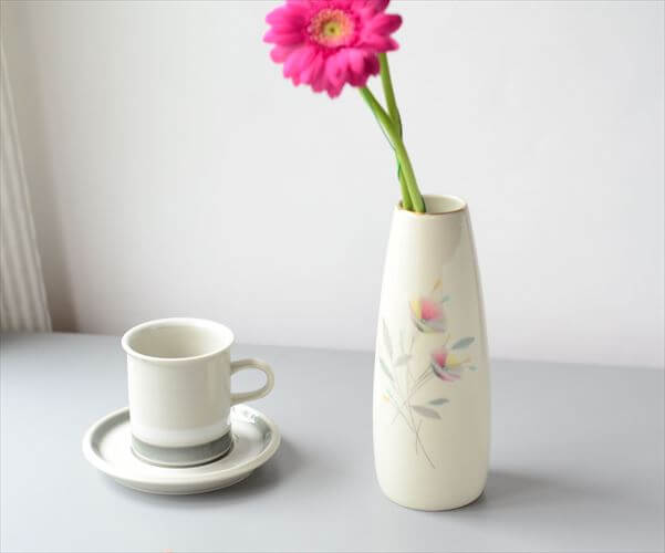 ドイツ製 Royal Porzellan Bavaria KM ヴィンテージ 陶器の花瓶 ハンドメイド 花器 一輪挿し フラワーベース_240319