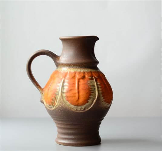 ドイツ製 ヴィンテージ Uebelacker Keramik Fat Lava Vase 花瓶 花器 ファットラバー ミッドセンチュリー フラワーベース アンティーク