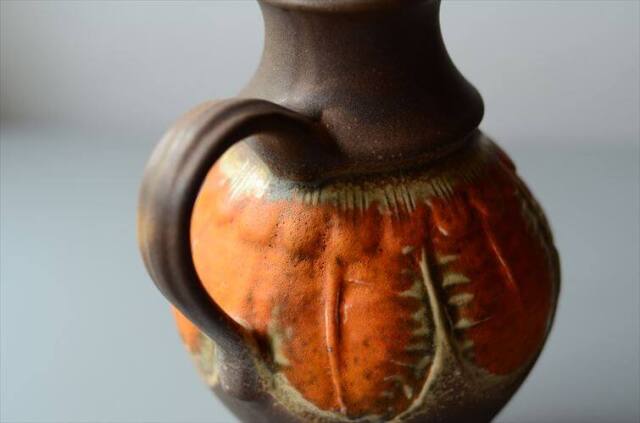 ドイツ製 ヴィンテージ Uebelacker Keramik Fat Lava Vase 花瓶 花器 ファットラバー ミッドセンチュリー フラワーベース アンティーク