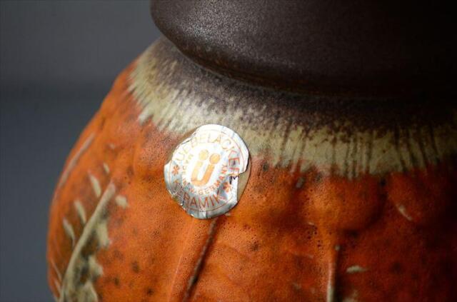 ドイツ製 ヴィンテージ Uebelacker Keramik Fat Lava Vase 花瓶 花器 ファットラバー ミッドセンチュリー フラワーベース アンティーク