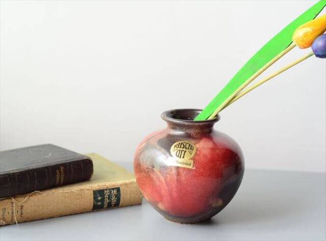 ドイツ製 ヴィンテージ Ruscha Fat Lava Vase 花瓶 花器