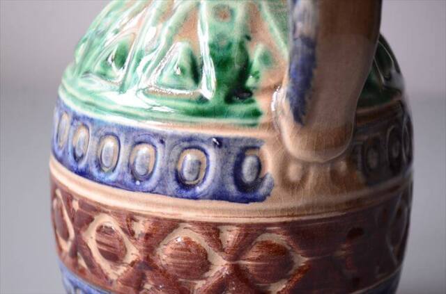 ドイツ製 ヴィンテージ Bay Keramik Vase 花瓶 花器 ファットラバー ミッドセンチュリー フラワーベース アンティーク_250424