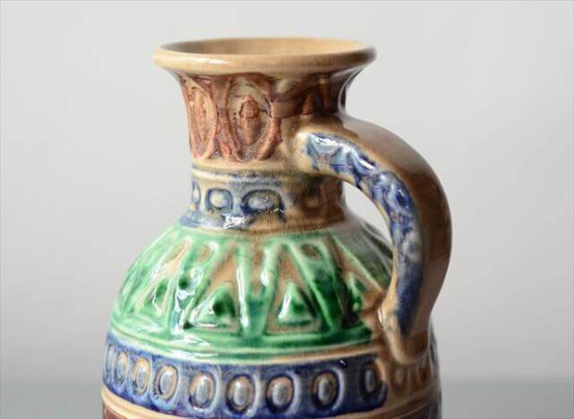 ドイツ製 ヴィンテージ Bay Keramik Vase 花瓶 花器 ファットラバー ミッドセンチュリー フラワーベース アンティーク_250424