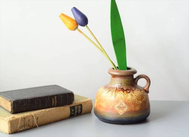 ドイツ製 ヴィンテージ Scheurich Fat Lava Vase 花瓶 花器 ファット