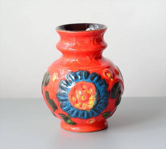 ドイツ製 ヴィンテージ Bay Keramik Fat Lava Vase 花瓶 花器