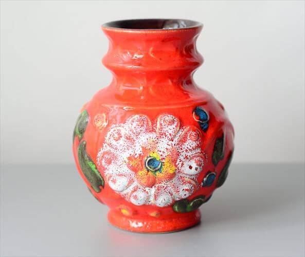 ドイツ製 ヴィンテージ Bay Keramik Fat Lava Vase 花瓶 花器