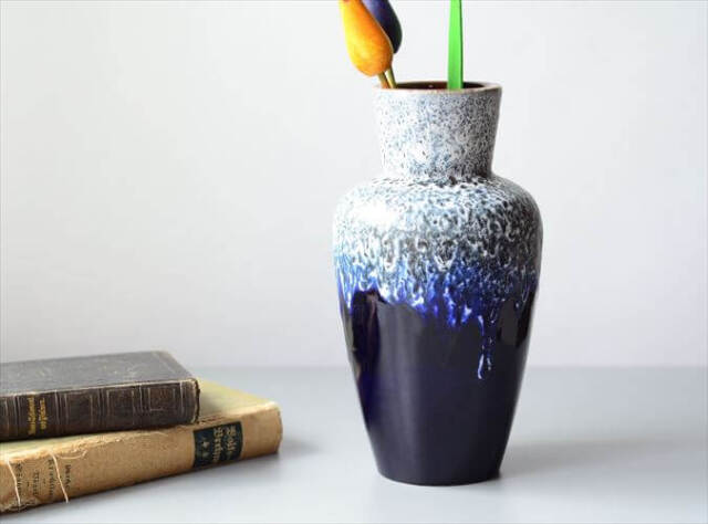 ドイツ製 ヴィンテージ Scheurich Fat Lava Vase 花瓶 花器 ファットラバー ミッドセンチュリー期 フラワーベース アンティーク_250501
