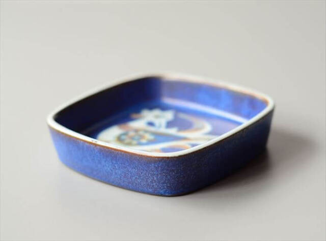Royal Copenhagen Fajance Baca スクエアトレー 11cm プレート Nils Thorsson ロイコペ ロイヤルコペンハーゲン 北欧_250519