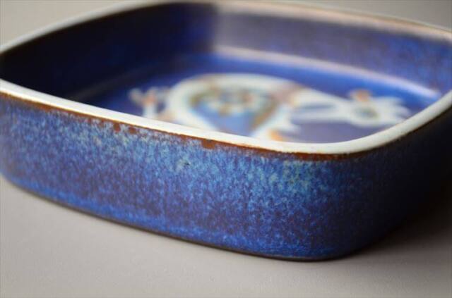 Royal Copenhagen Fajance Baca スクエアトレー 11cm プレート Nils Thorsson ロイコペ ロイヤルコペンハーゲン 北欧_250519