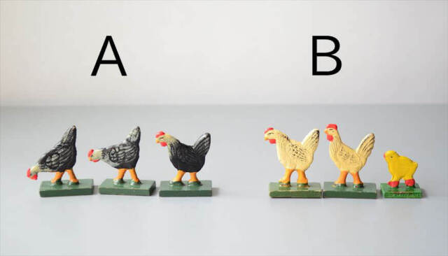 ドイツ エルツ山地製 かわいい木製の動物オブジェ にわとり 置物 アートピース フィギュア ヴィンテージ_250523