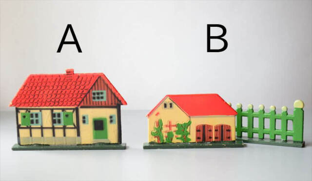 ドイツ エルツ山地製 かわいい木製の家オブジェ HOUSE 牧場 置物