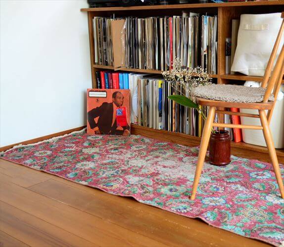 トルコ Isparta産 オールドキリム ラグ 180x80cm リビング アウトドア