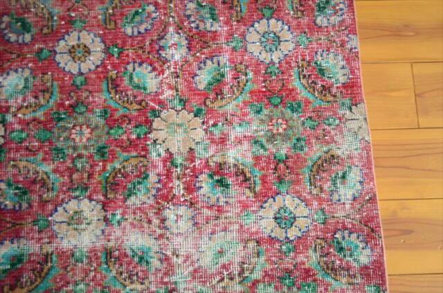トルコ Isparta産 オールドキリム ラグ 180x80cm リビング アウトドア