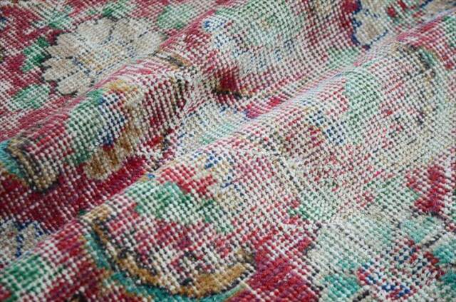 トルコ Isparta産 オールドキリム ラグ 180x80cm リビング アウトドア