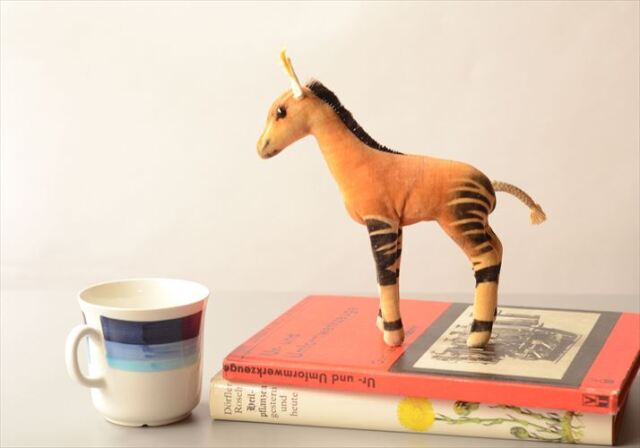 1958-70年代 ドイツ製 Steiff オカピ Okapi ぬいぐるみ シュタイフ ドール フィギュア アンティーク ヴィンテージ_250606