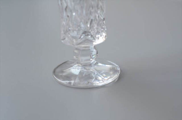 クリスタル花瓶 ワウジッツァー.グラス社製 東ドイツ クリスタルグラス