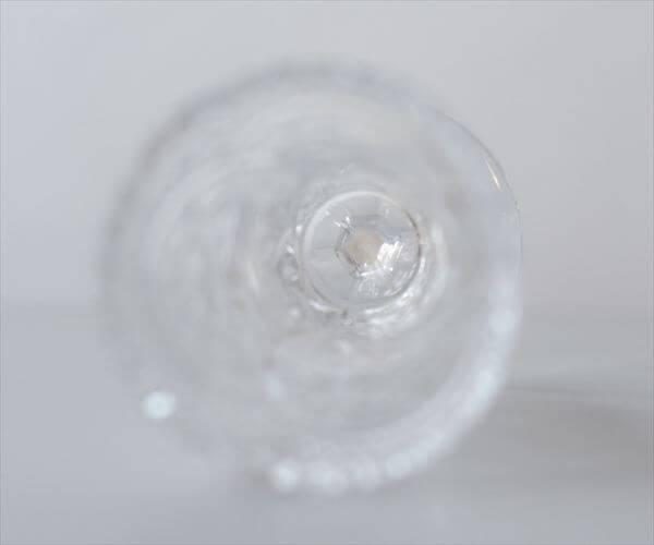 ドイツから きれいなクリスタルガラスの花瓶 17cm 花器 グラス