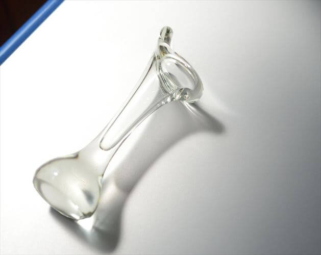 フィンランド製 Humppila ガラスベース 花瓶 17cm高 Mikko Helander