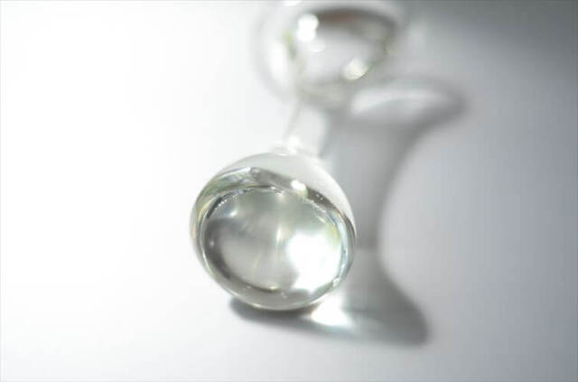 フィンランド製 Humppila ガラスベース 花瓶 17cm高 Mikko Helander クリア 花器 フンピラ 北欧 ヴィンテージ アンティーク