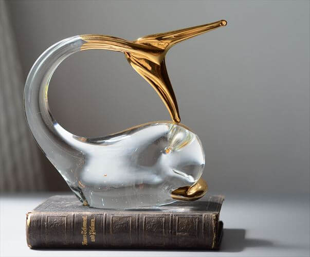 ムラーノガラス　　クジラ イタリア製 ムラーノガラス かわいいクジラ Italy Murano glass