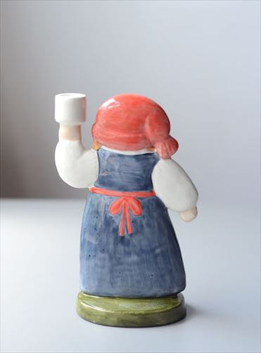 ヴィンテージ Lisa Larson x Goebel Tomtemor サンタの奥さん キャンドルスタンド リサ・ラーソン ドイツゲーベル 北欧 オブジェ