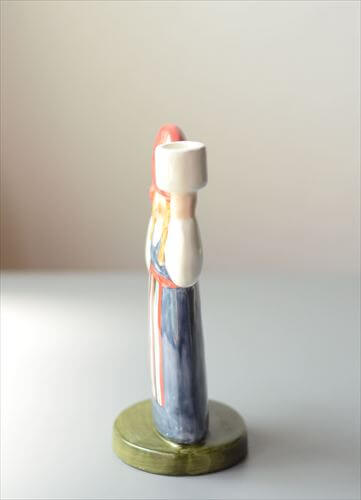 ヴィンテージ Lisa Larson x Goebel Tomtemor サンタの奥さん キャンドルスタンド リサ・ラーソン ドイツゲーベル 北欧 オブジェ