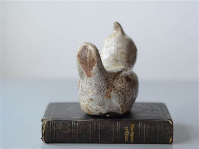 デンマークから アオカケスのようなかわいい陶器の鳥 北欧 オブジェ